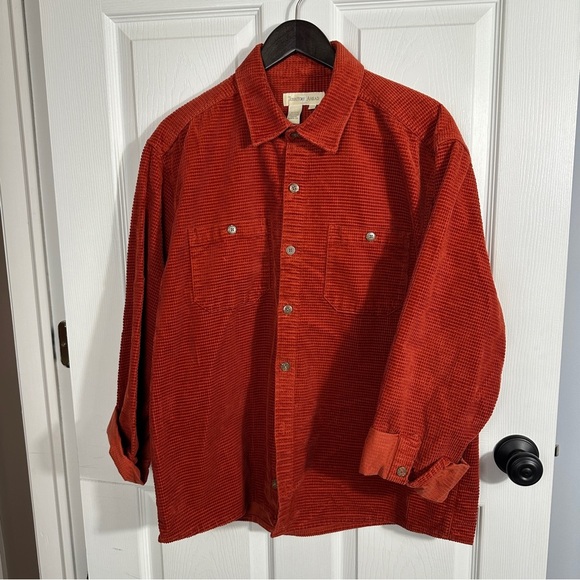 Territory Ahead size large heavyweight textured cord shirt, cabincore, fall - Picture 1 of 7